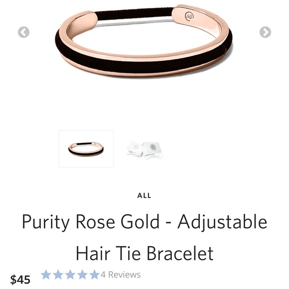 maria shireen Jewelry - Maria Shireen Purity rose gold original adjustable hair tie bracelet